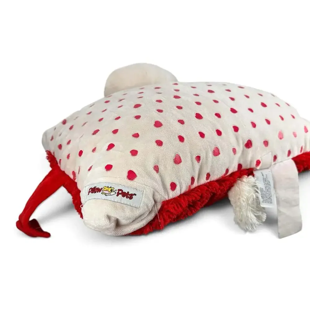 Pillow Pets Valentine Luv Pup Red Puppy Dog with Heart Nose Plush